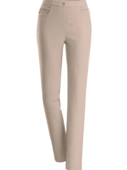 Basics|Hosen| Bengalinhose mit Zierreißverschlüssen sand