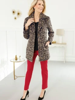 Basics|Hosen| Bengalinhose mit Zierreißverschlüssen rot
