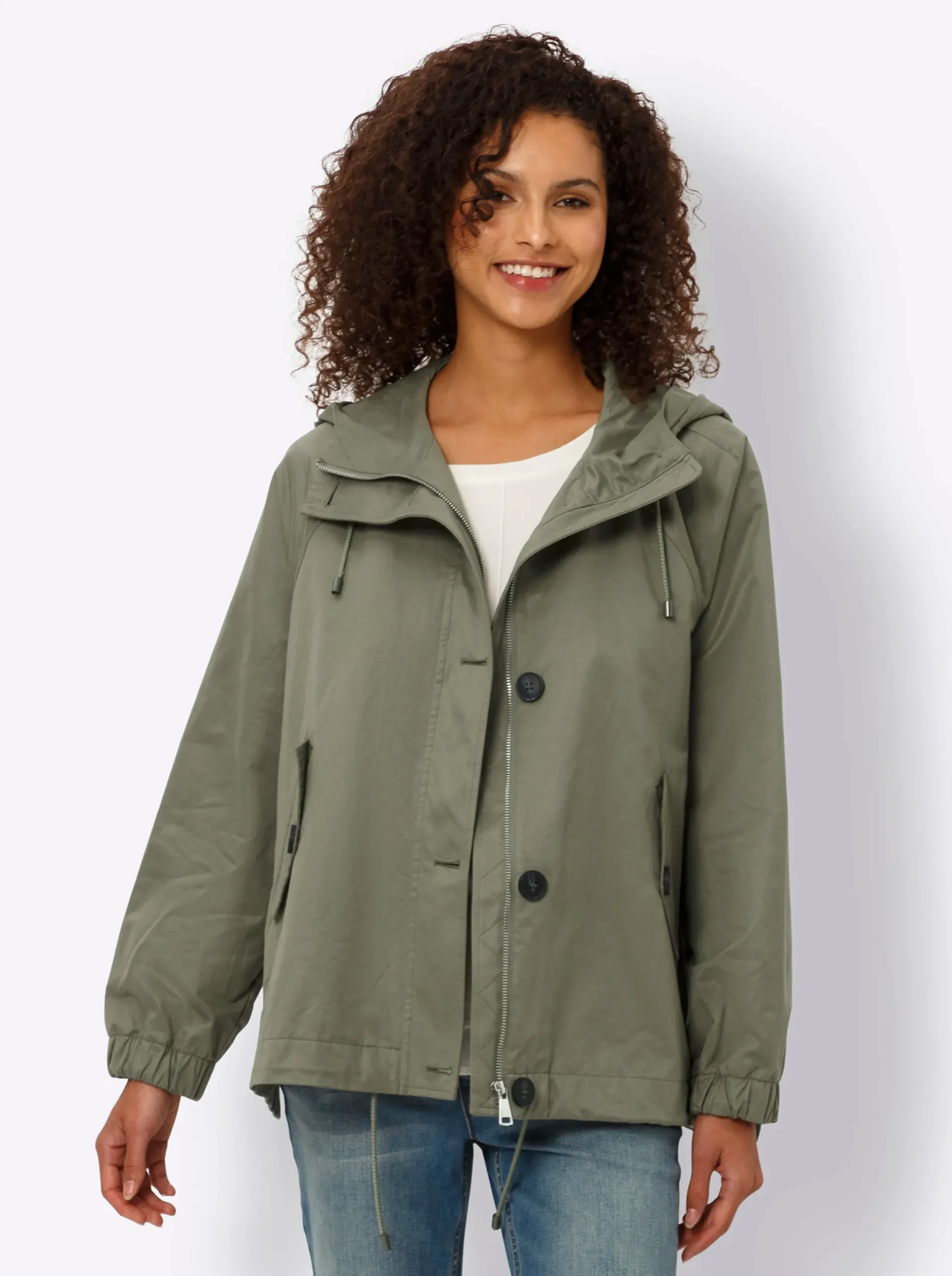 Jacken|heine Übergangsjacke khaki