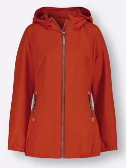 Jacken| Übergangsjacke in Microfaser-Qualität rostrot