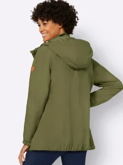 Jacken| Übergangsjacke in Microfaser-Qualität oliv