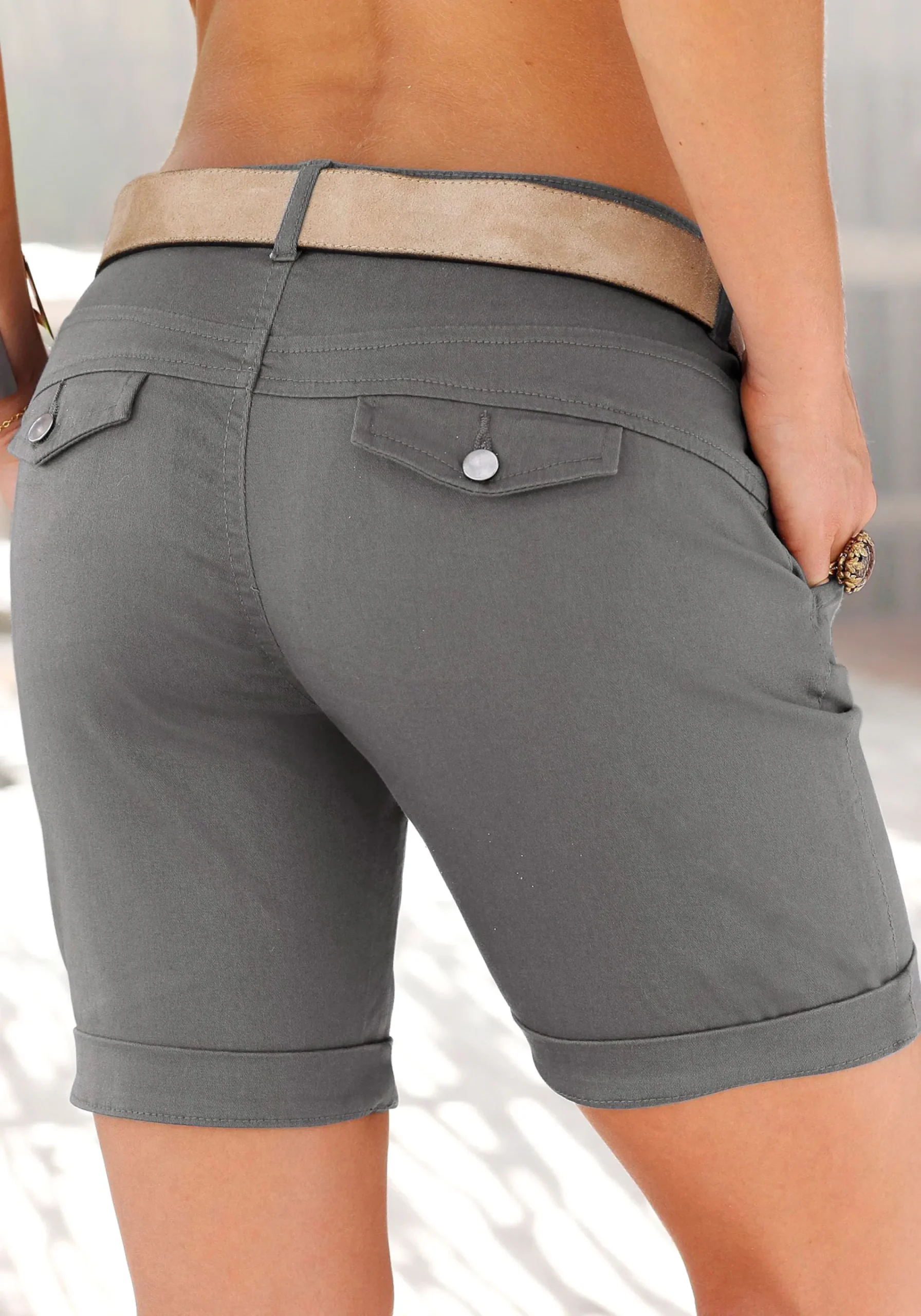 Hosen|LASCANA Bermudas khaki