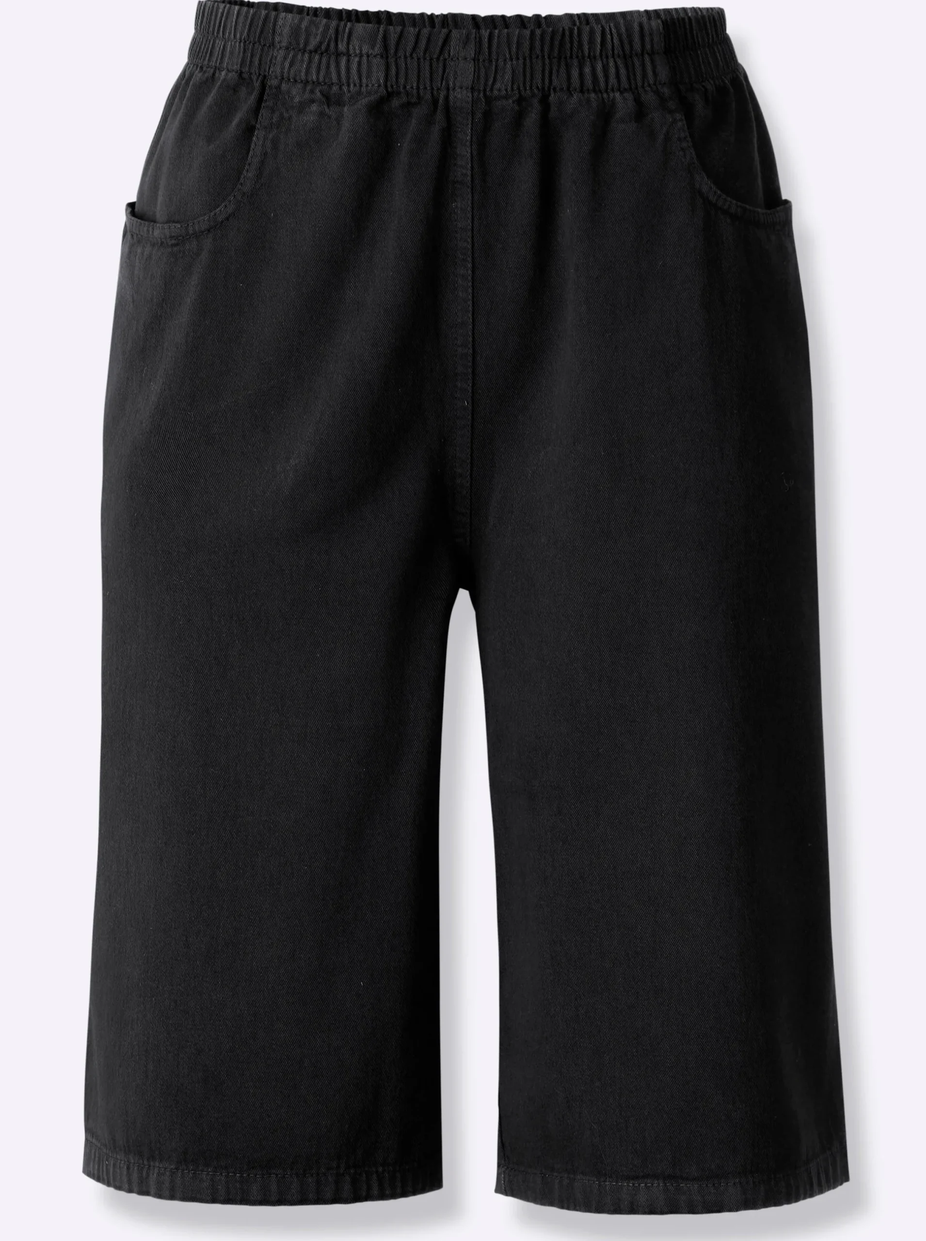 Hosen| Bermudas mit Rundum-Dehnbund schwarz