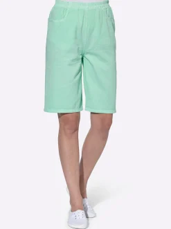 Hosen| Bermudas mit Rundum-Dehnbund aqua