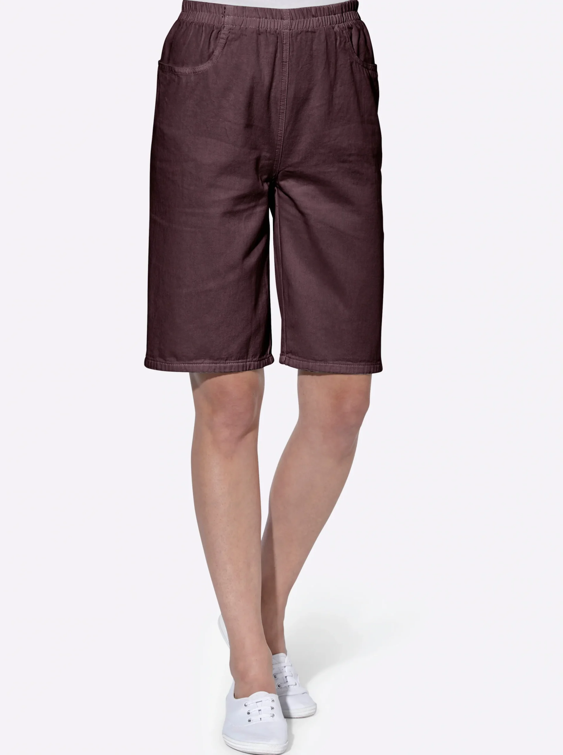 Hosen| Bermudas mit Rundum-Dehnbund beere