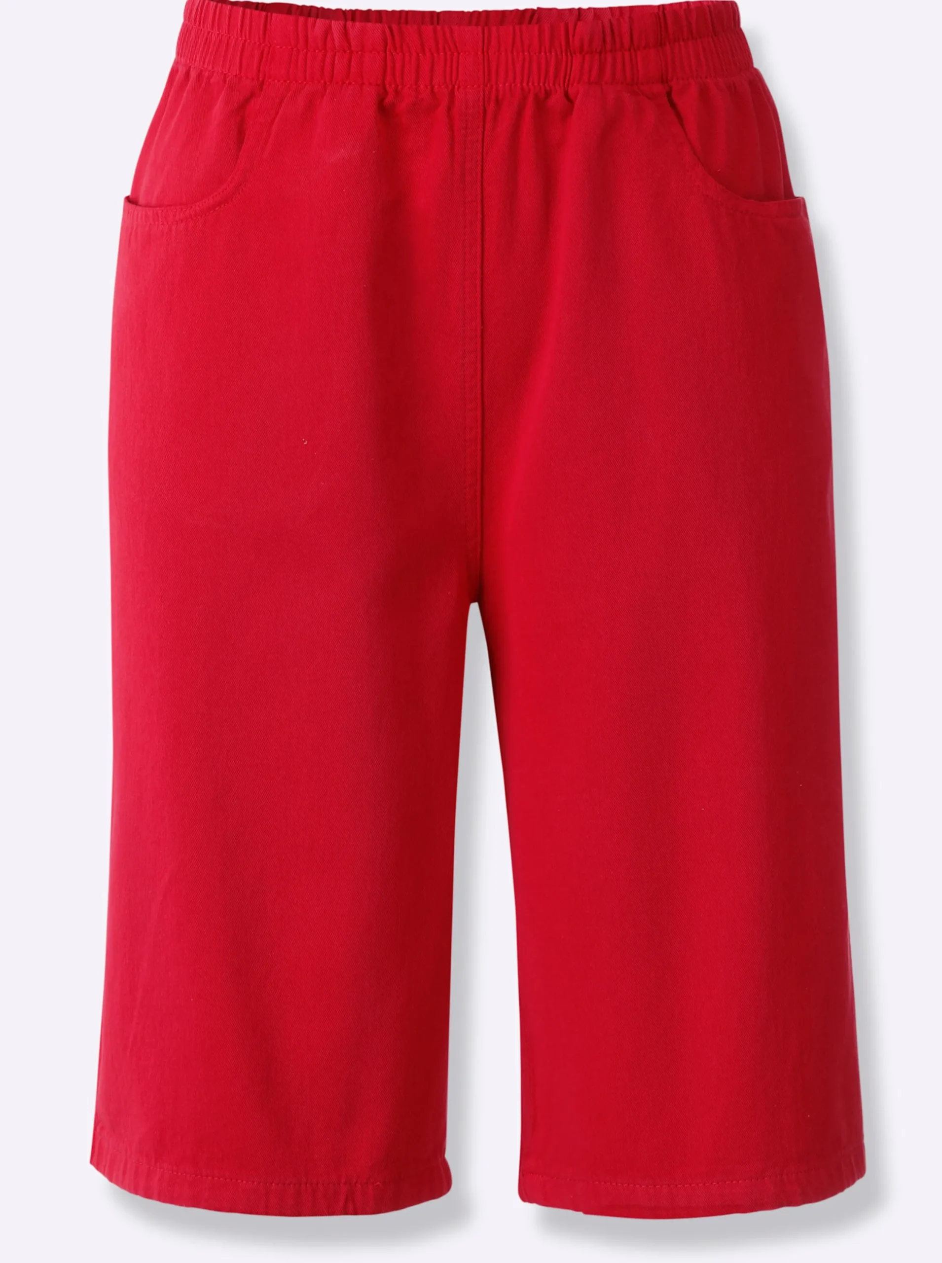 Hosen| Bermudas mit Rundum-Dehnbund rot