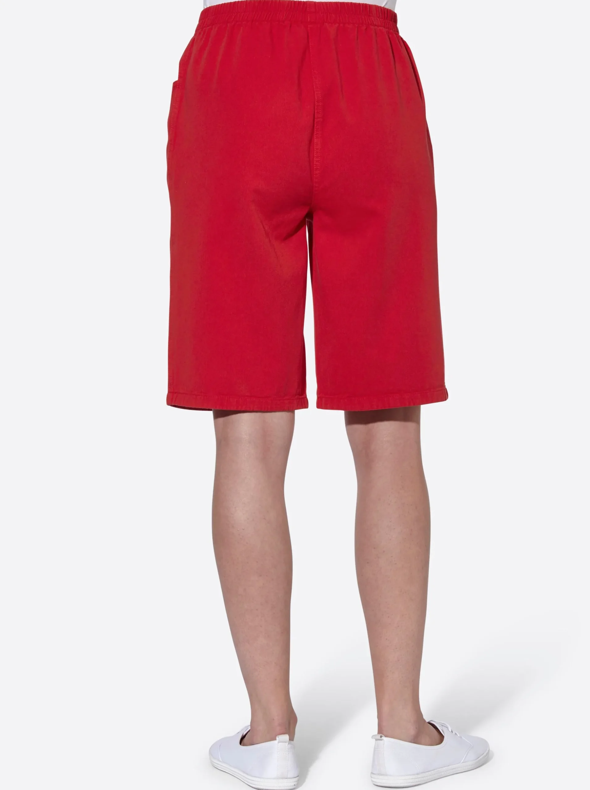 Hosen| Bermudas mit Rundum-Dehnbund rot