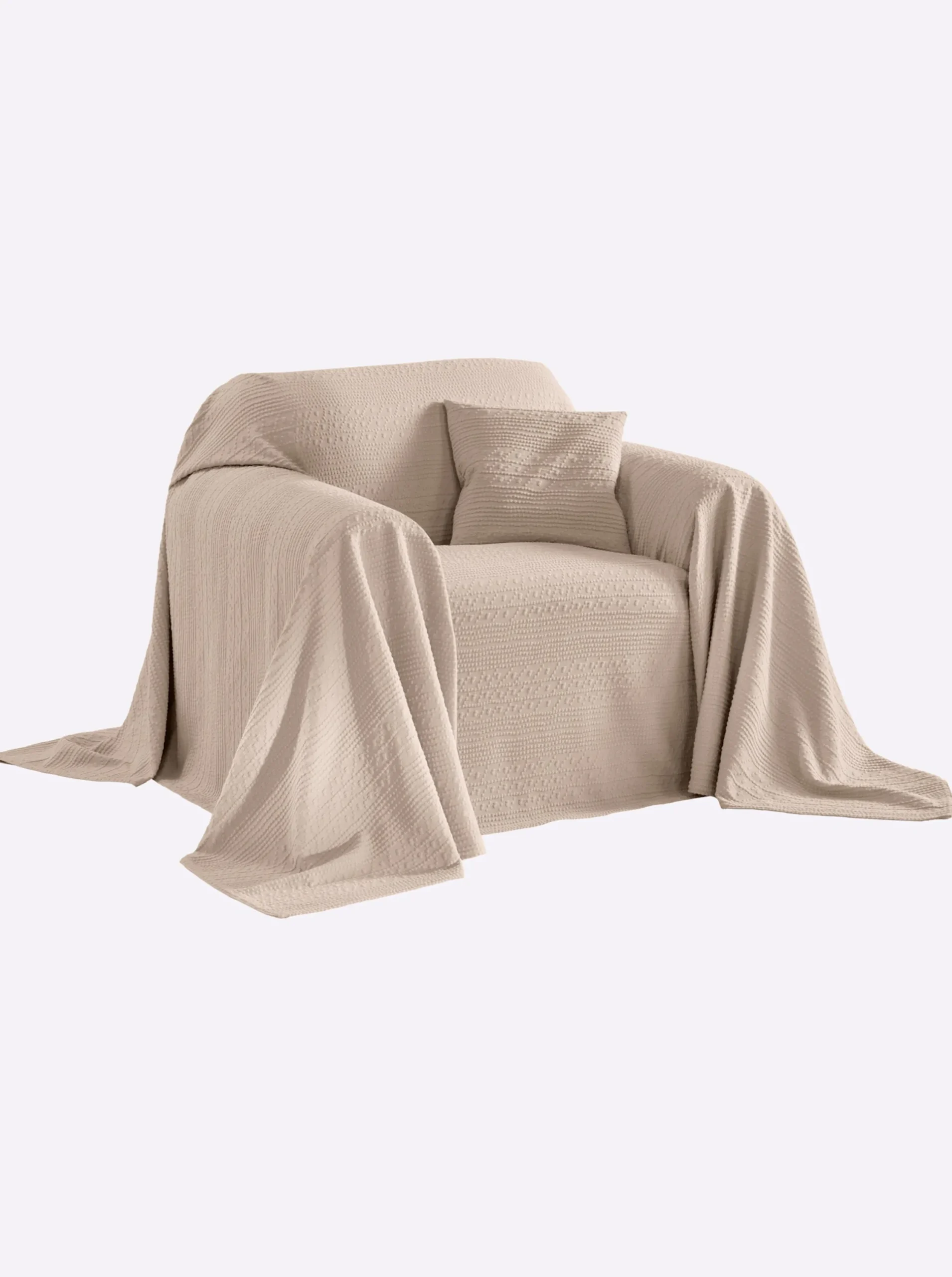 Sofaüberwürfe & Hussen|Pereira da Cunha Überwurf beige