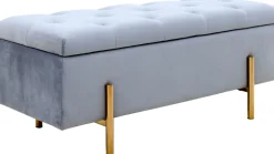 Bänke & Hocker|Leonique Bettbank grau