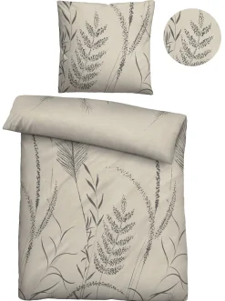 Bettwäsche & Laken|Biberna Bettwäsche taupe