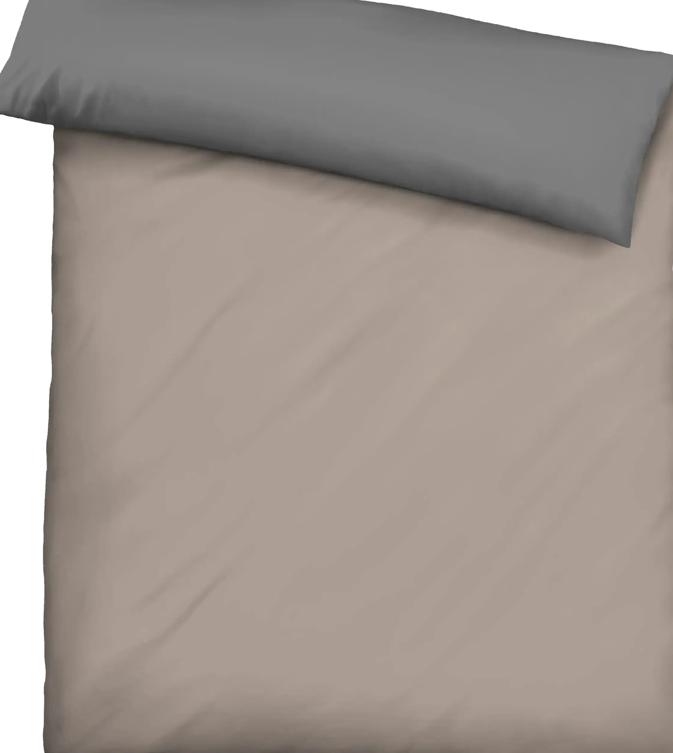Bettwäsche & Laken|Biberna Bettwäsche taupe-grau
