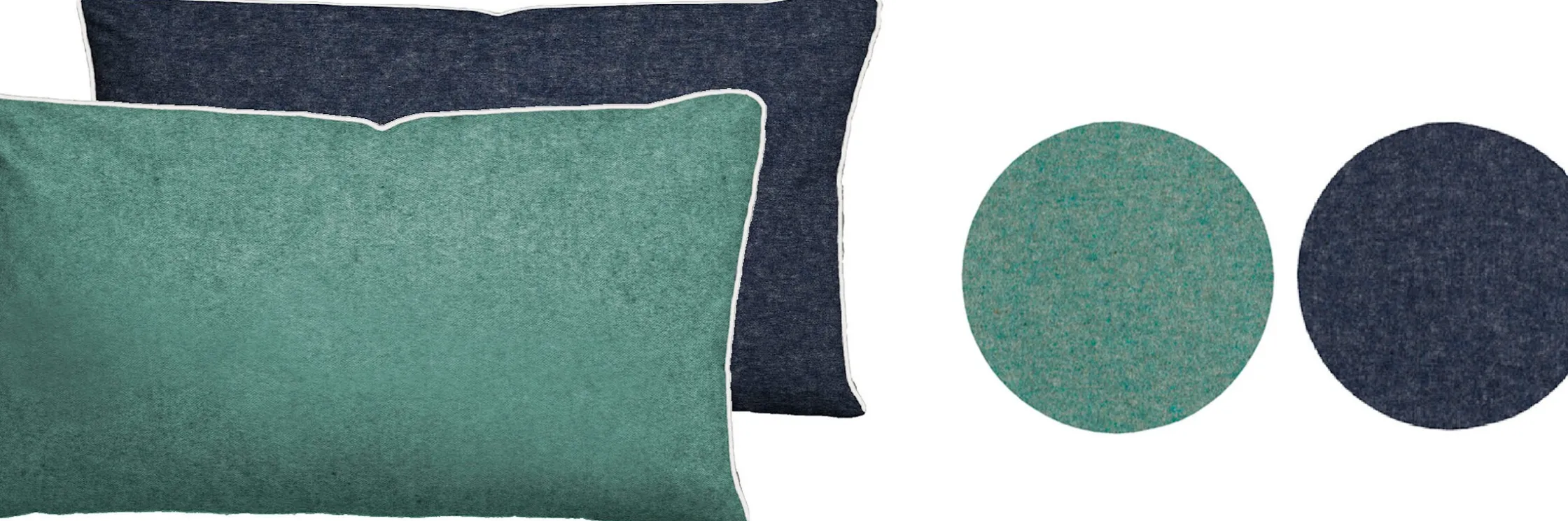 Bettwäsche & Laken|Biberna Bettwäsche grün-blau