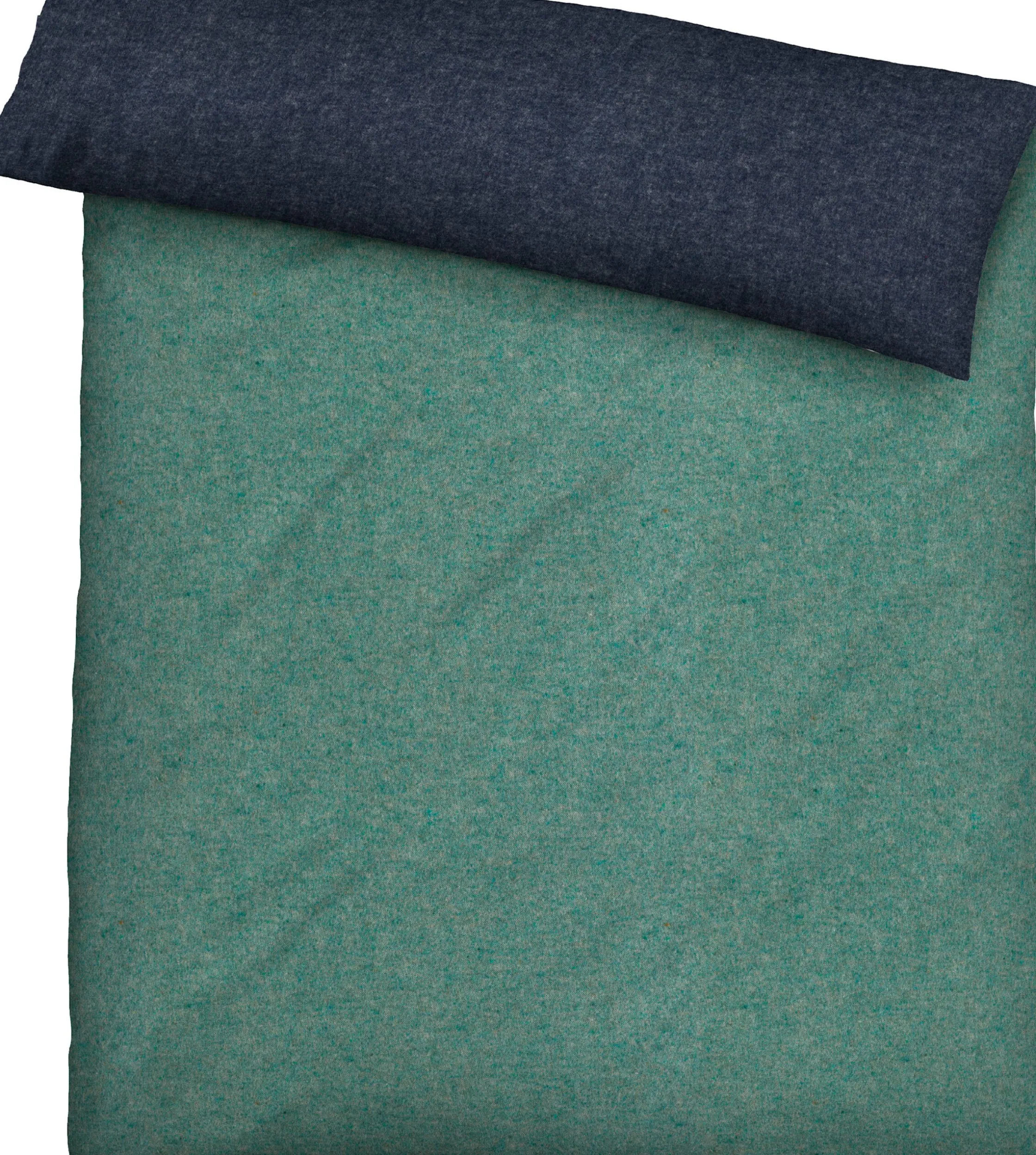 Bettwäsche & Laken|Biberna Bettwäsche grün-blau