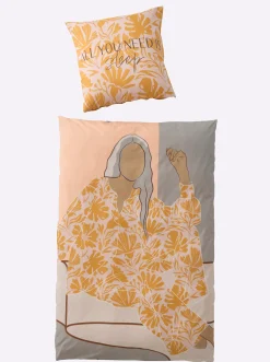 Bettwäsche & Laken|heine home Bettwäsche ocker-sesam-bedruckt
