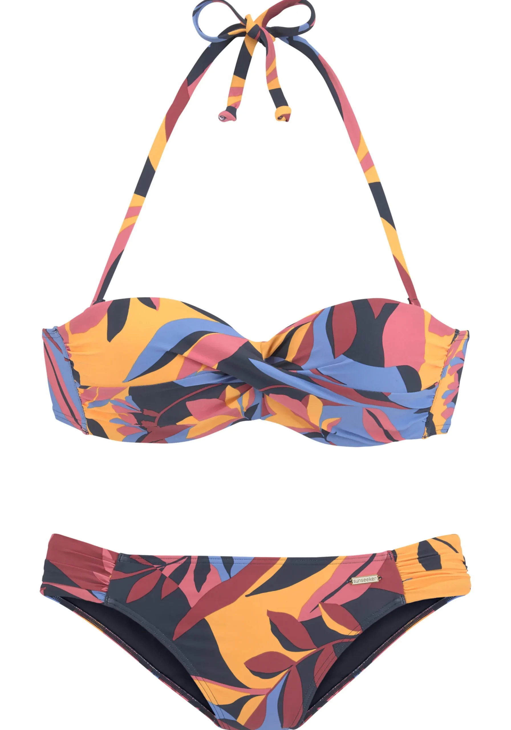Bikinis|Sunseeker Bügel-Bandeau-Bikini marine-rostrot