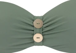 Bikinis|Vivance Bügel-Bandeau-Bikini oliv