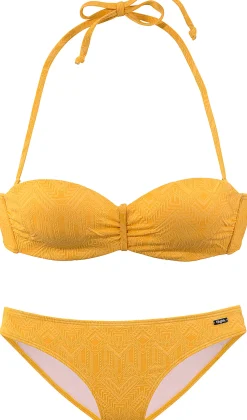 Bikinis|Buffalo Bügel-Bandeau-Bikini gelb