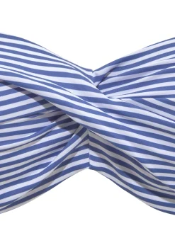 Bikinis|s.Oliver Bügel-Bandeau-Bikini hellblau-weiß
