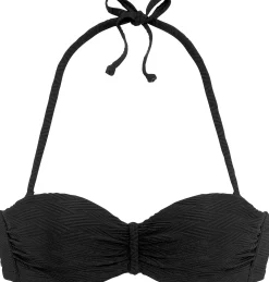 Bikinis|Sunseeker Bügel-Bandeau-Bikini-Top schwarz