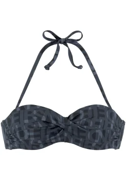 Bikinis|Elbsand Bügel-Bandeau-Bikini-Top schwarz