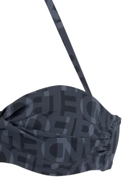 Bikinis|Elbsand Bügel-Bandeau-Bikini-Top schwarz