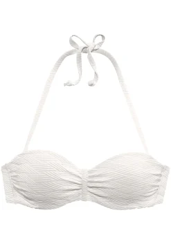 Bikinis|Sunseeker Bügel-Bandeau-Bikini-Top weiß