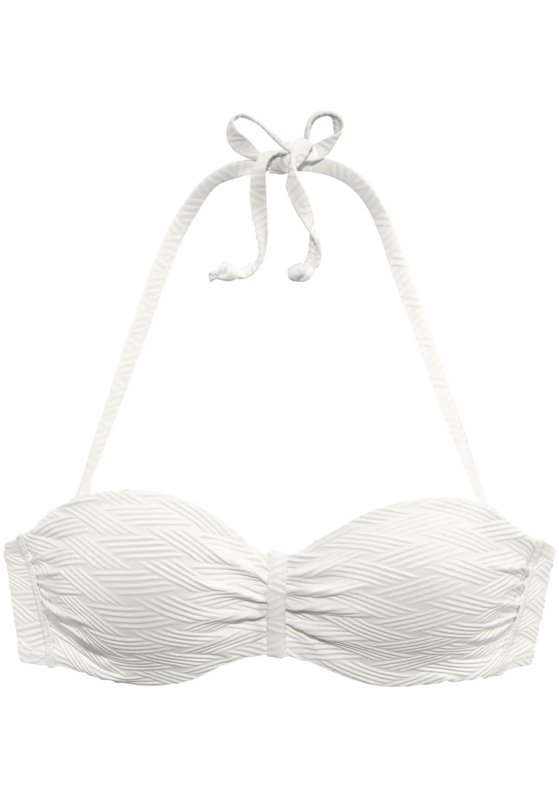 Bikinis|Sunseeker Bügel-Bandeau-Bikini-Top weiß