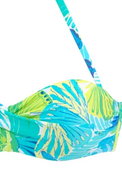 Bikinis|Sunseeker Bügel-Bandeau-Bikini-Top blau-grün