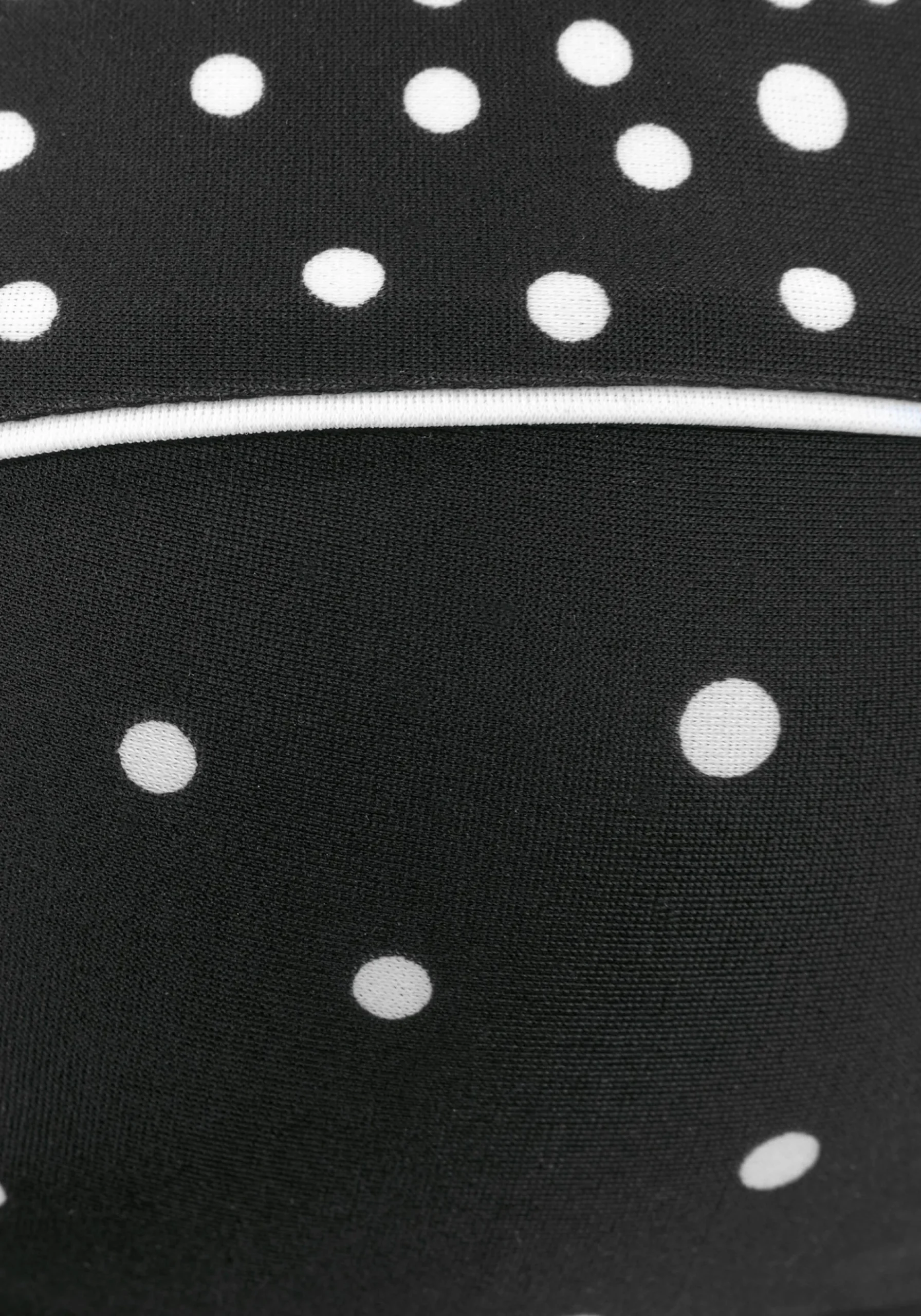 Bikinis|LASCANA Bügel-Bandeau-Bikini-Top schwarz-weiß