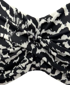 Bikinis|LASCANA Bügel-Bandeau-Bikini-Top schwarz-creme