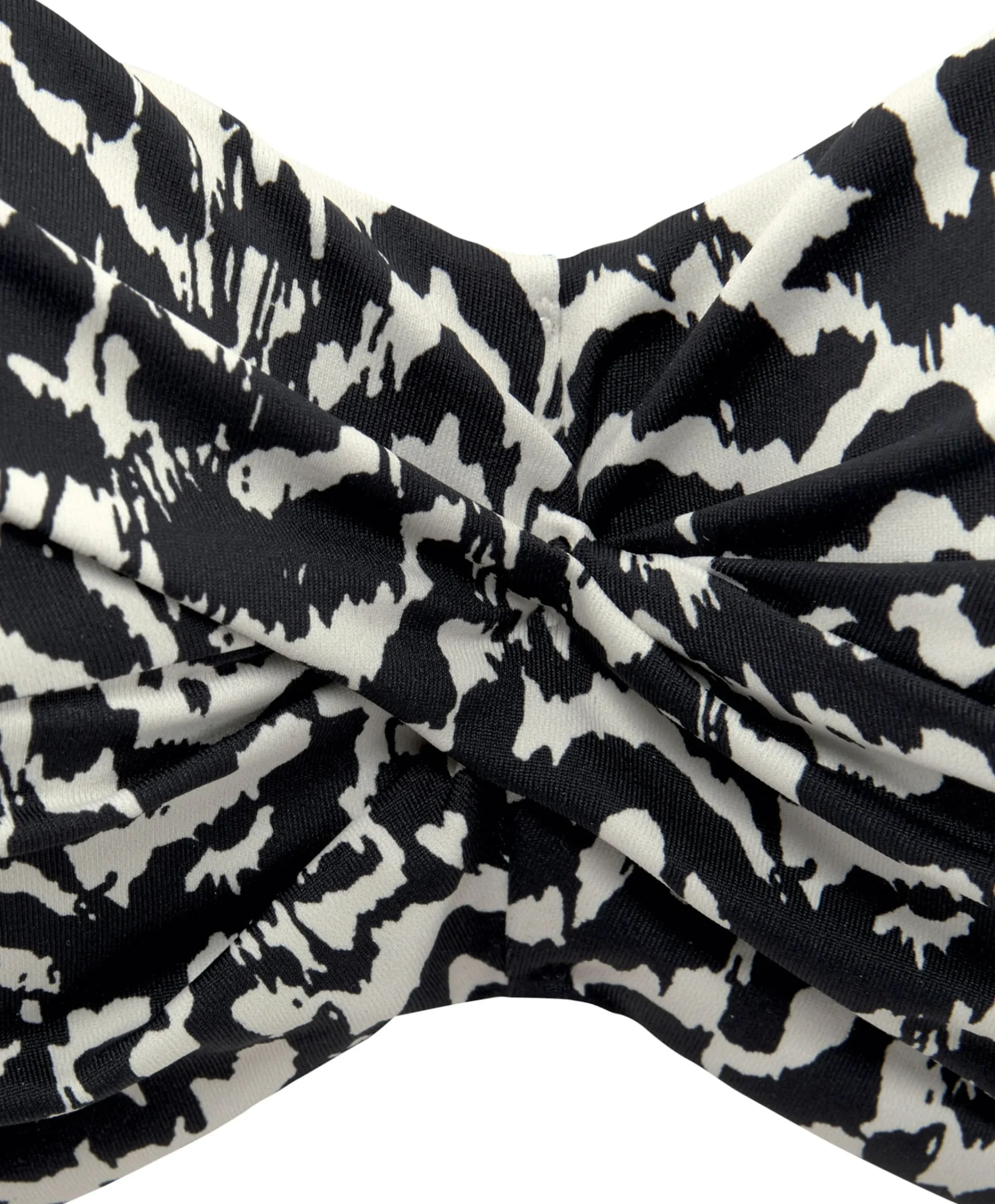 Bikinis|LASCANA Bügel-Bandeau-Bikini-Top schwarz-creme