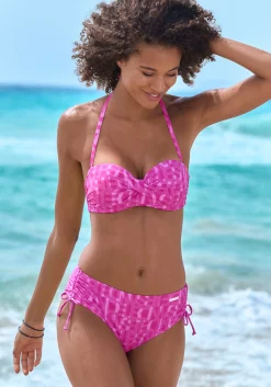 Bikinis|Elbsand Bügel-Bandeau-Bikini-Top fuchsia