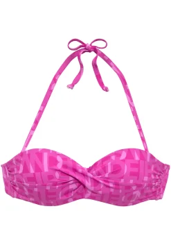 Bikinis|Elbsand Bügel-Bandeau-Bikini-Top fuchsia