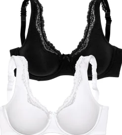 Bhs|petite fleur Bügel-BH weiß+schwarz