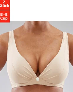 Bhs|petite fleur Bügel-BH toffee+schwarz