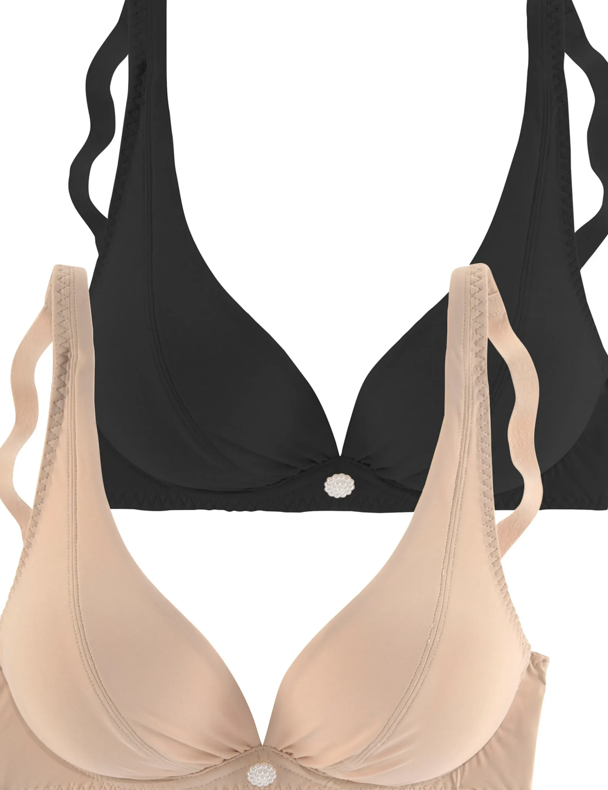 Bhs|petite fleur Bügel-BH toffee+schwarz