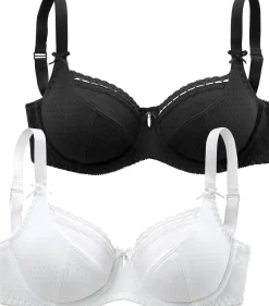 Bhs|petite fleur Bügel-BH weiß+schwarz