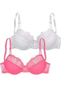 Bhs|Nuance Bügel-BH pink+weiß
