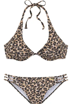 Bikinis|Bruno Banani Bügel-Bikini braun-bedruckt