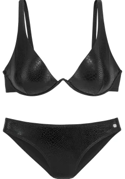 Bikinis|JETTE Bügel-Bikini schwarz