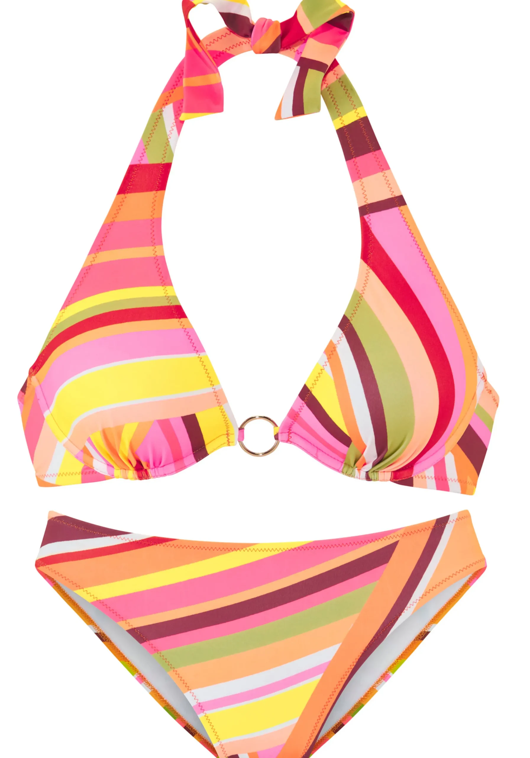 Bikinis|Bruno Banani Bügel-Bikini orangebedruckt