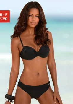 Bikinis|LASCANA Bügel-Bikini schwarz