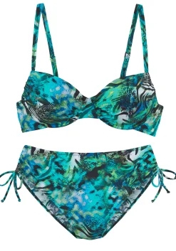 Bikinis|Vivance Bügel-Bikini türkisbedruckt