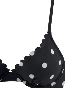 Bikinis|LASCANA Bügel-Bikini-Top schwarz-weiß