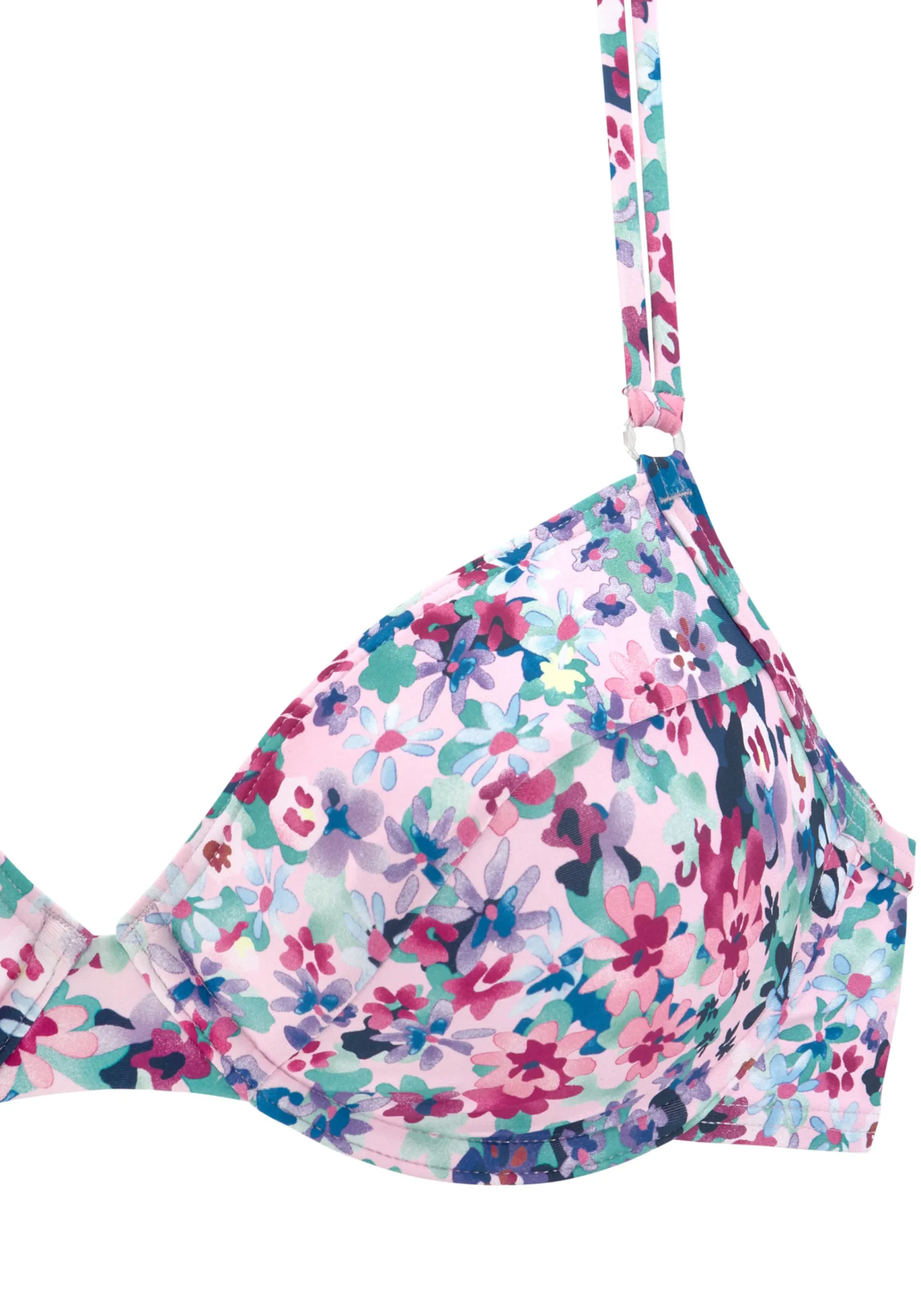 Bikinis|s.Oliver Bügel-Bikini-Top lila-bedruckt