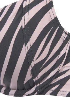Bikinis|LASCANA Bügel-Bikini-Top schwarz-bedruckt