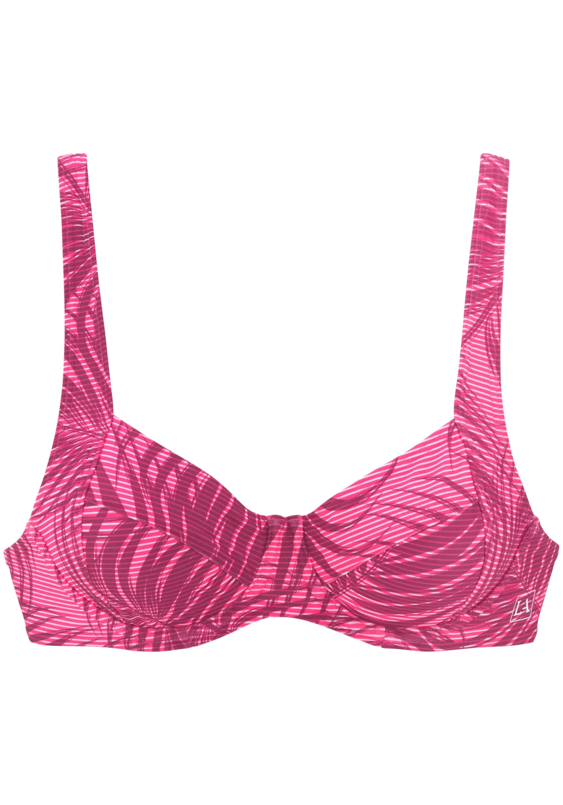 Bikinis|LASCANA ACTIVE Bügel-Bikini-Top bordeaux-bedruckt