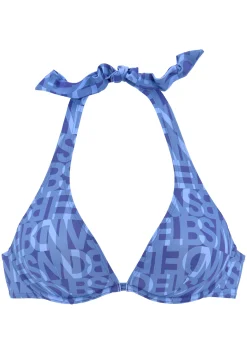 Bikinis|Elbsand Bügel-Bikini-Top blau