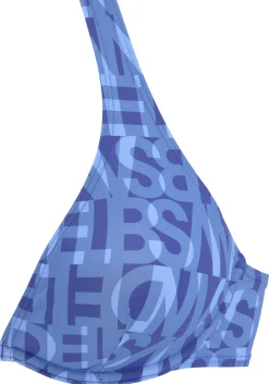 Bikinis|Elbsand Bügel-Bikini-Top blau