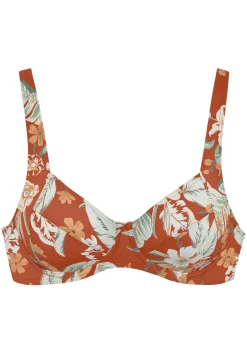 Bikinis|Sunseeker Bügel-Bikini-Top rostrot-bedruckt